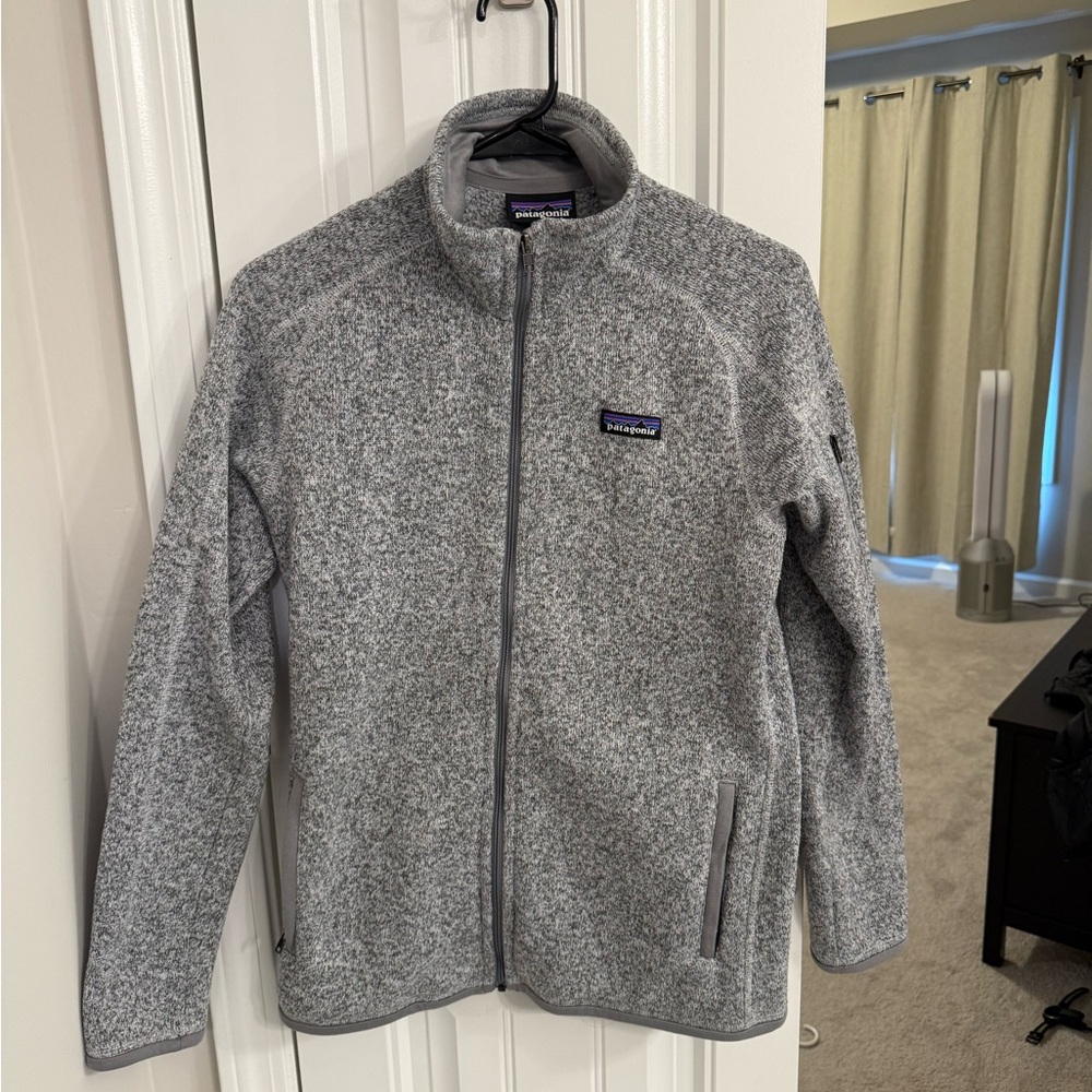 Patagonia Heathered Gray Fleece Jacket